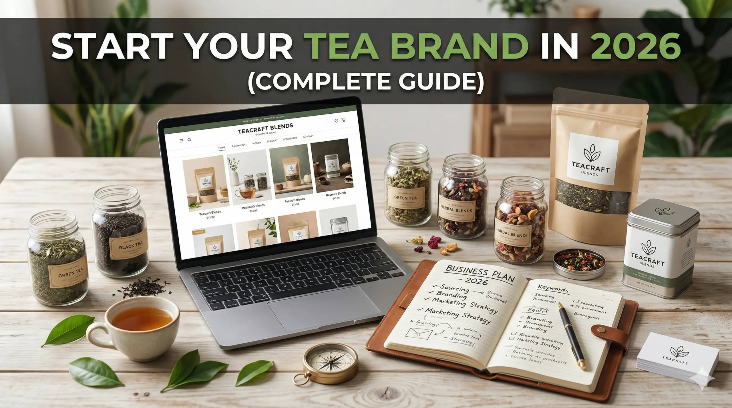 Start your own tea brand in 2026 with premium loose leaf tea and private label packaging by Celestestate